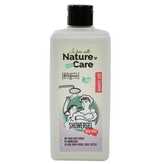 Nature Care Showergel wilde rozen 500ml