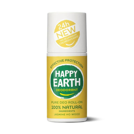 Happy Earth Deodorant roll on jasmine ho wood 75ml