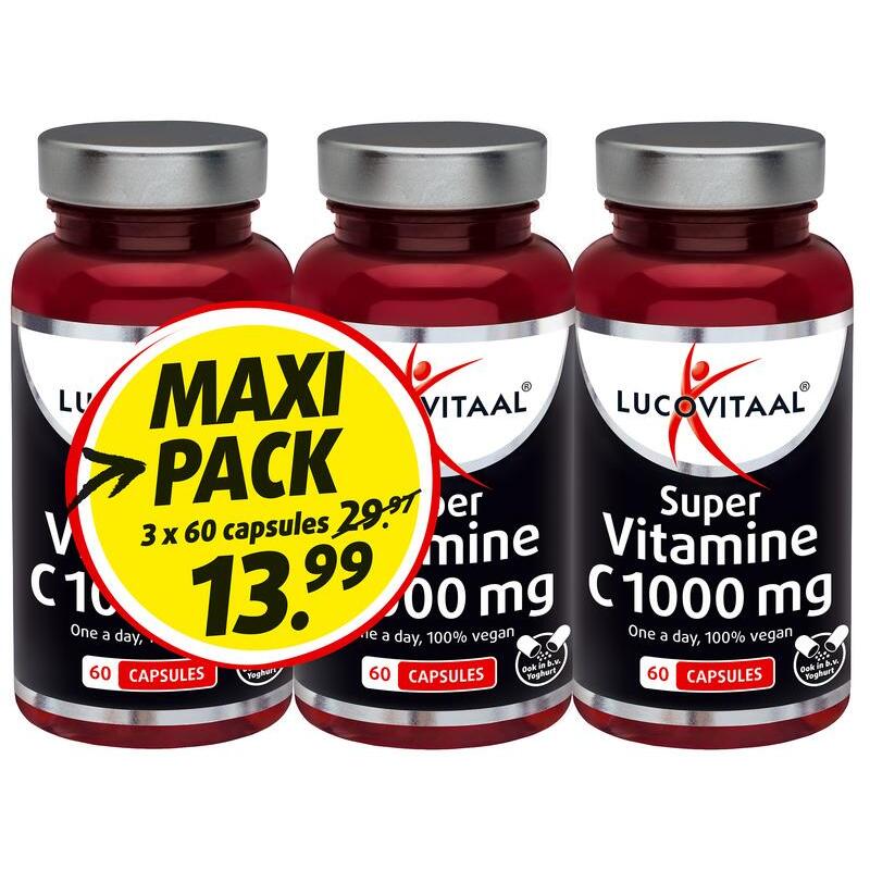 Lucovitaal Vitamine C 1000 3-pack 180st