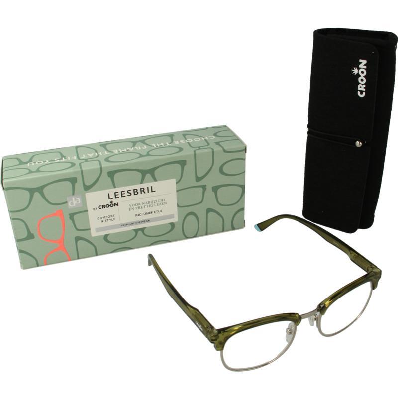 DA Leesbril Berlin army green +1.5 1st