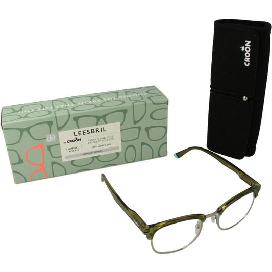 DA Leesbril Berlin army green +1.5 1st