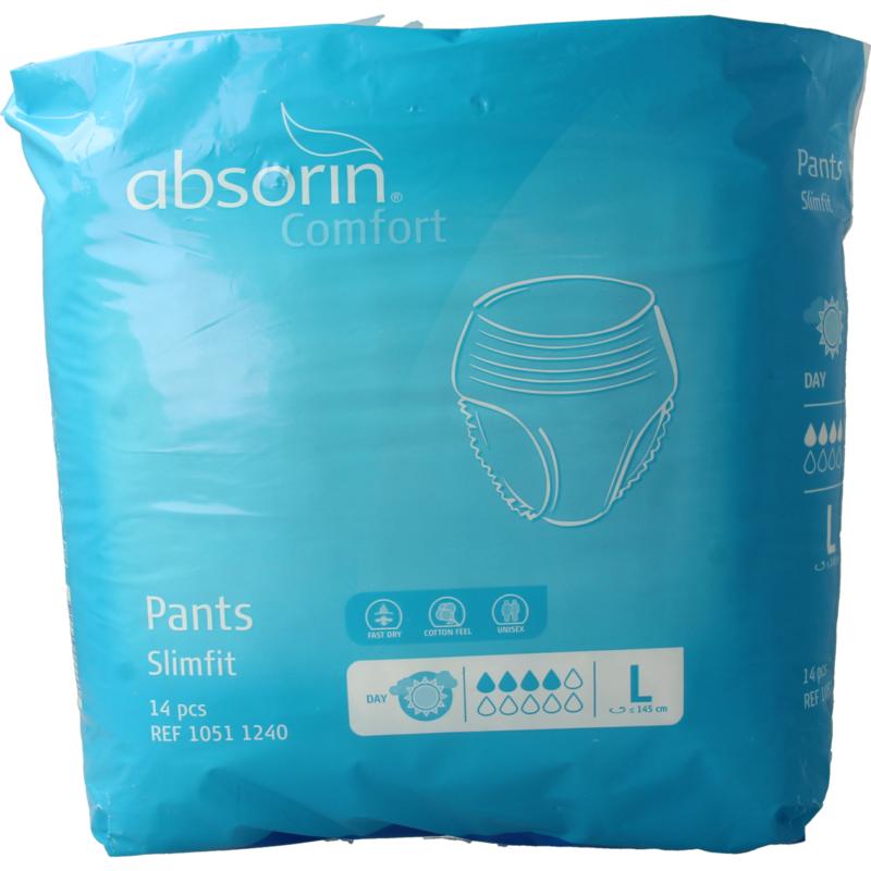 Absorin Pants slimfit maat large 145cm 14st