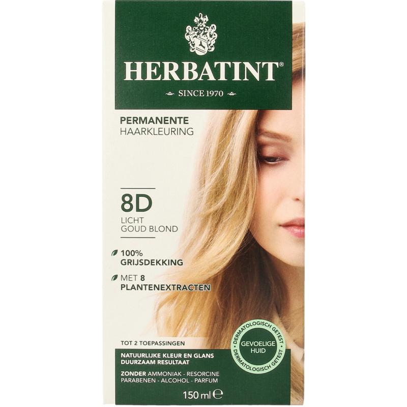 Herbatint 8D Licht goudblond 150ml