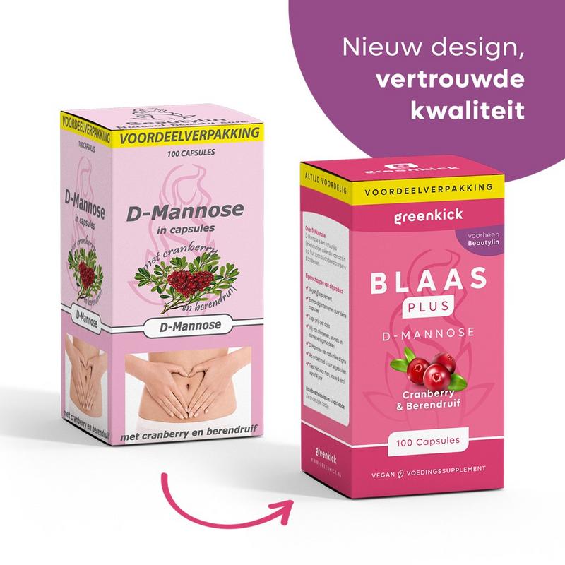 Greenkick D-Mannose cranberry & beredruif 100ca