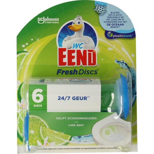 WC Eend Fresh disk houder lime 36ml