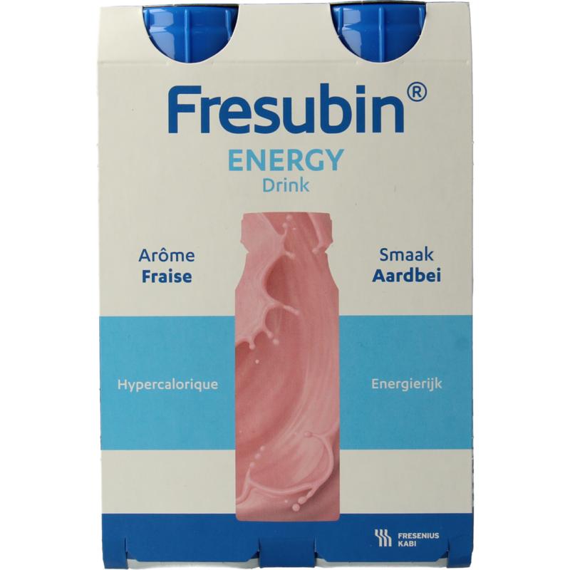 Fresubin Energy drink aardbei 200ml 4st