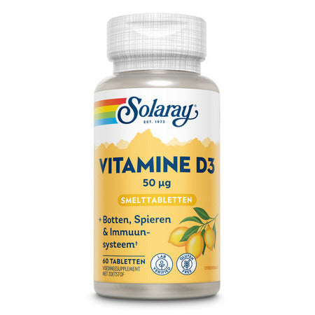 Solaray Vitamine D3 50mcg 60tb