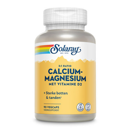 Solaray Calcium magnesium vitamine D2 2:1 ratio 90vc