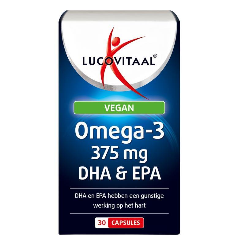 Lucovitaal Omega 3 375mg EPA & DHA vegan 30ca