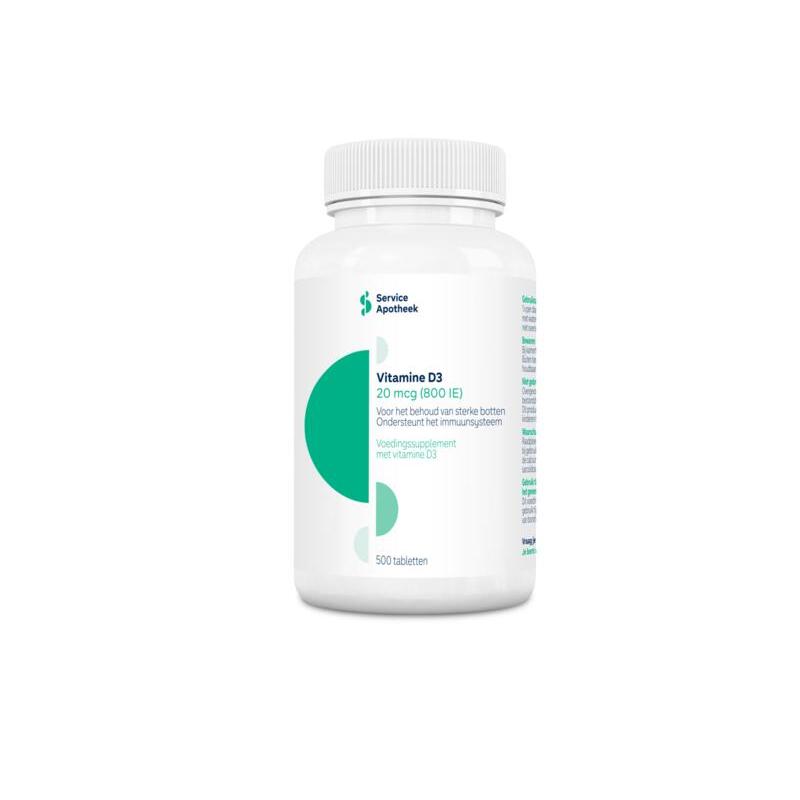 Service Apotheek Vitamine D3 20mcg pot 500tb