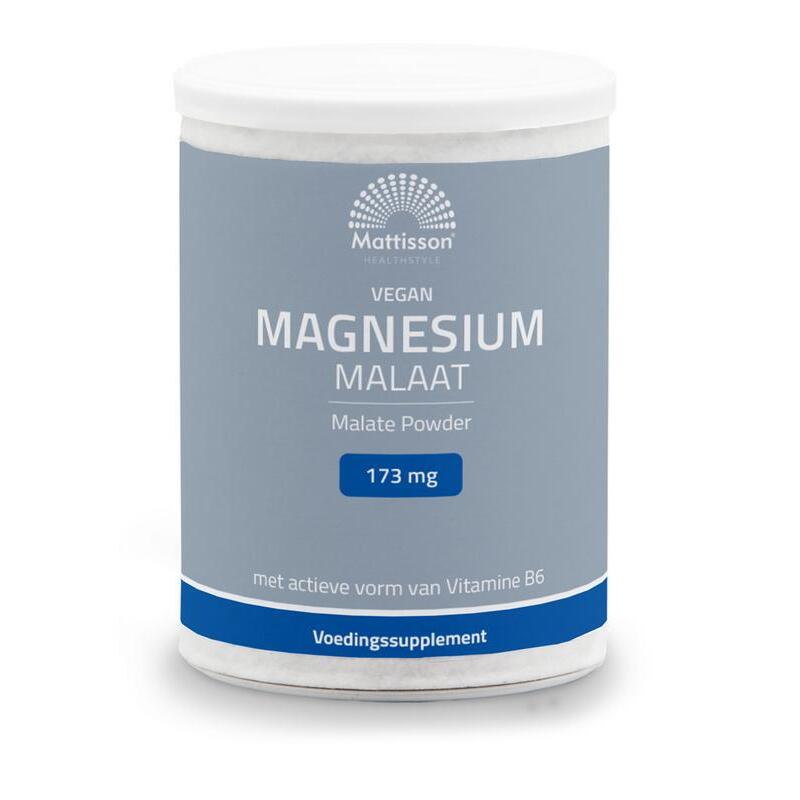 Mattisson Magnesium malaat met actieve vorm vit. b6 200g
