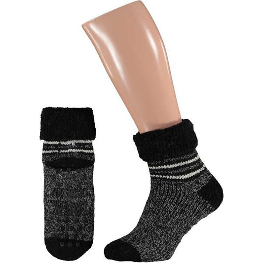 Apollo Slofsok zwart motief 39-42 1paar