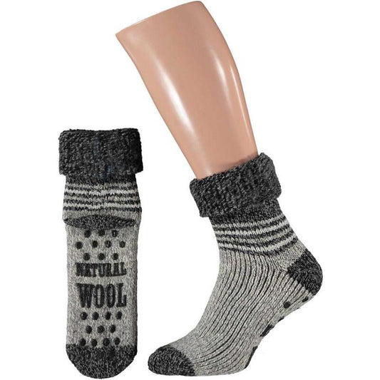 Apollo Slofsok grijs motief 43-46 1paar