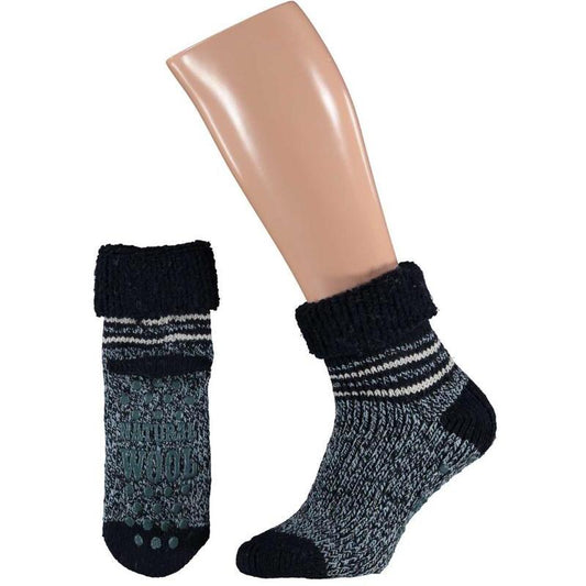 Apollo Slofsok blauw motief 39-42 1paar