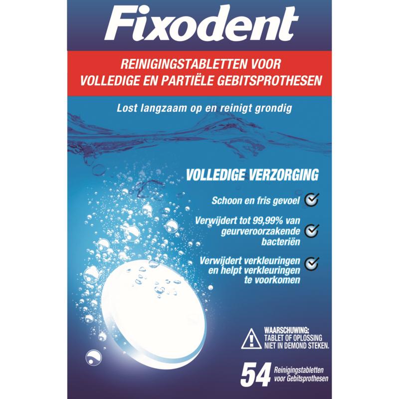 Fixodent Reinigingstablet complete care 54st