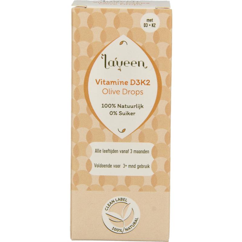 Laveen Olive drops vitamine D3 K2 30ml