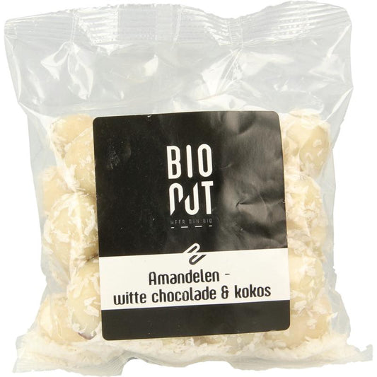 Bionut Amandelen witte chocolade & kokos 150g