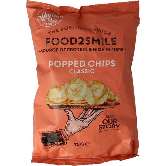 Food2Smile Popped chips classic 75g