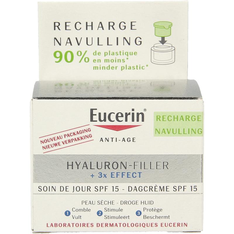 Eucerin Hyaluron filler 3x effect dagcreme SPF15 navulling 50ml