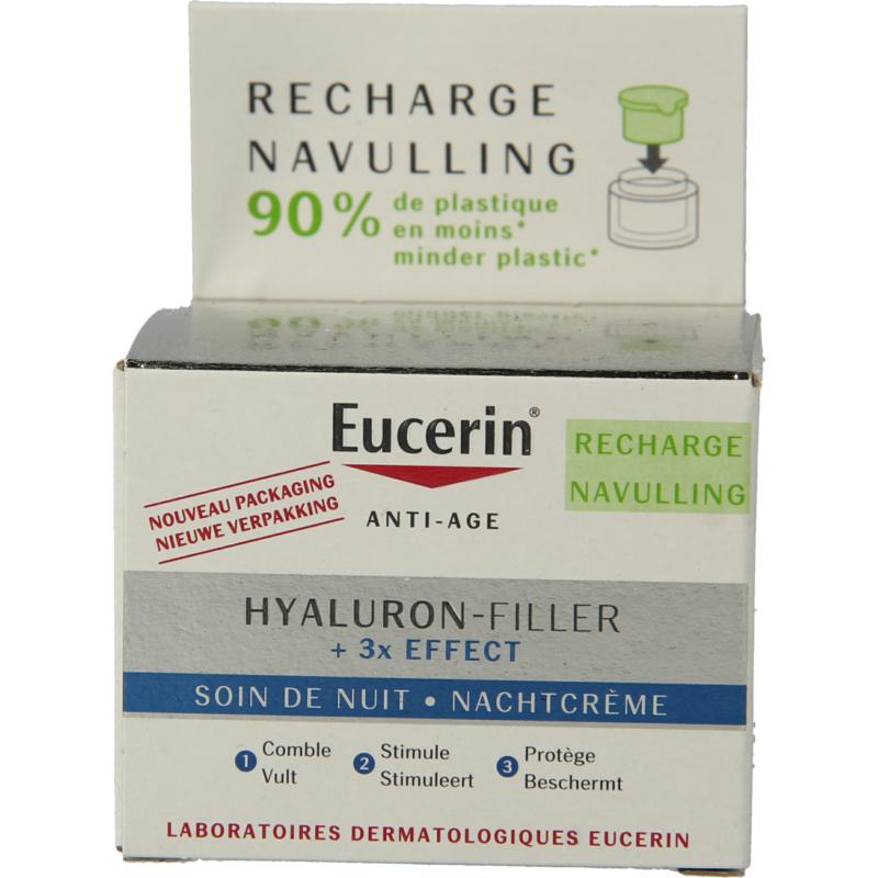 Eucerin Hyaluron filler 3x effect nachtcreme navulling 50ml