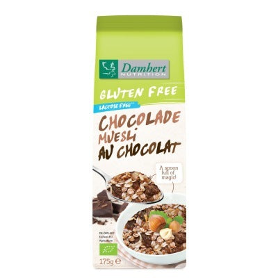 Damhert Muesli chocolade glutenvrij bio 175g