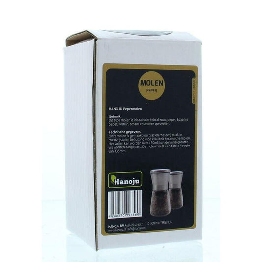 Hanoju Pepermolen RVS met zwarte peper 1st