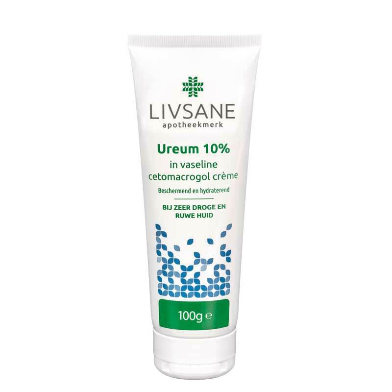Livsane Ureum 10% in vaselinecetomacrogolcreme in tube 100g