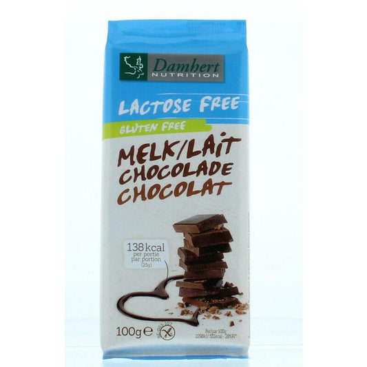 Damhert Chocoladetablet melk lactosevrij 100g