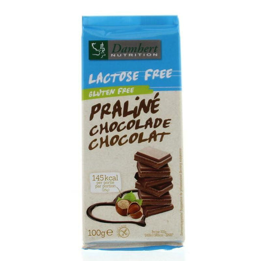 Damhert Chocoladetablet praline lactosevrij 100g