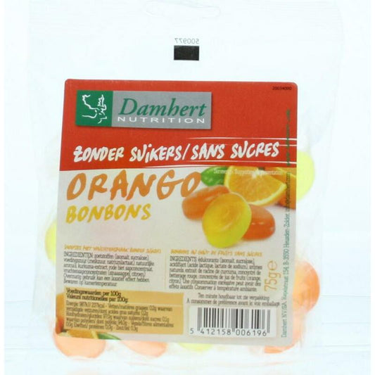 Damhert Orango bonbons 75g