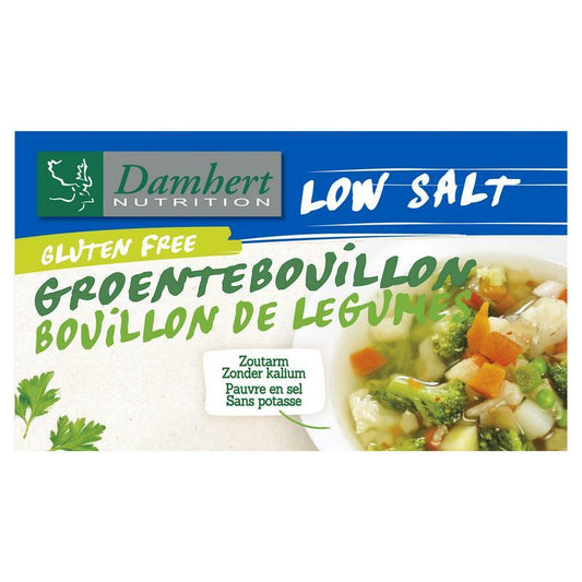 Damhert Groentebouillon tablet zoutarm 64g