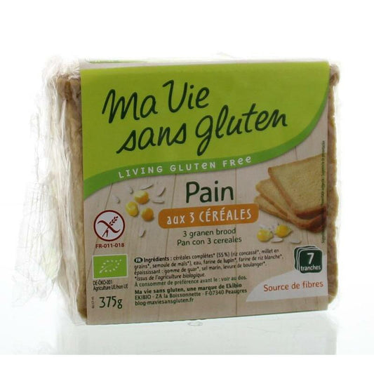 Ma Vie Sans Brood 3 granen glutenvrij bio 375g