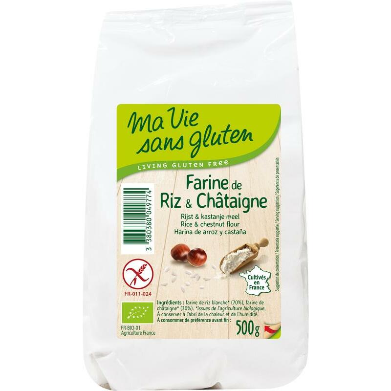 Ma Vie Sans Rijst & kastanjemeel - glutenvrij - bio 500g