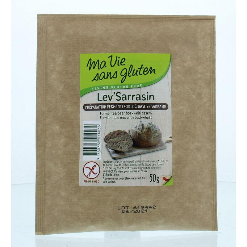 Ma Vie Sans Boekweit zuurdesem glutenvrij bio 50g