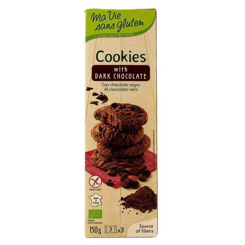 Ma Vie Sans Koekjes met pure chocolade glutenvrij bio 150g
