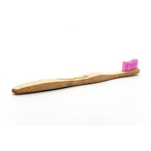 The Humble Co Tandenborstel bamboe adult roze brush soft 1st