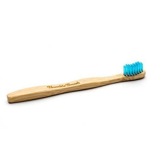 The Humble Co Tandenborstel bamboe kids blauw brush soft 1st