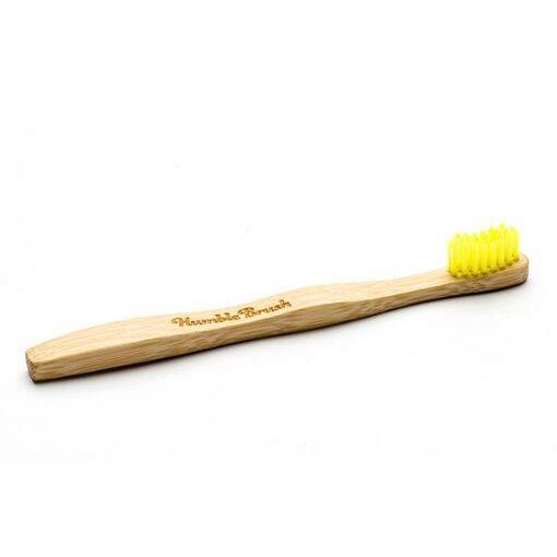 The Humble Co Tandenborstel bamboe kids geel brush soft 1st