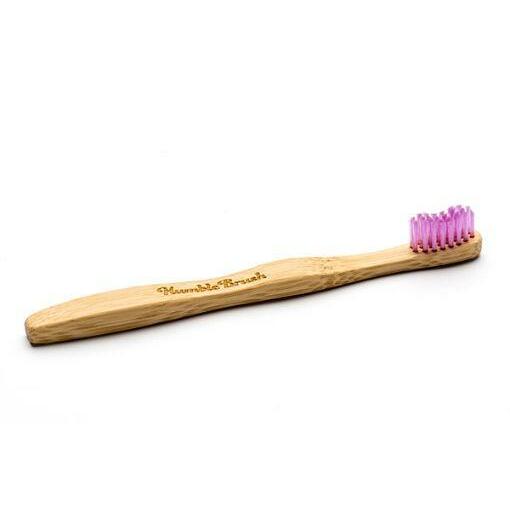 The Humble Co Tandenborstel bamboe kids roze brush soft 1st