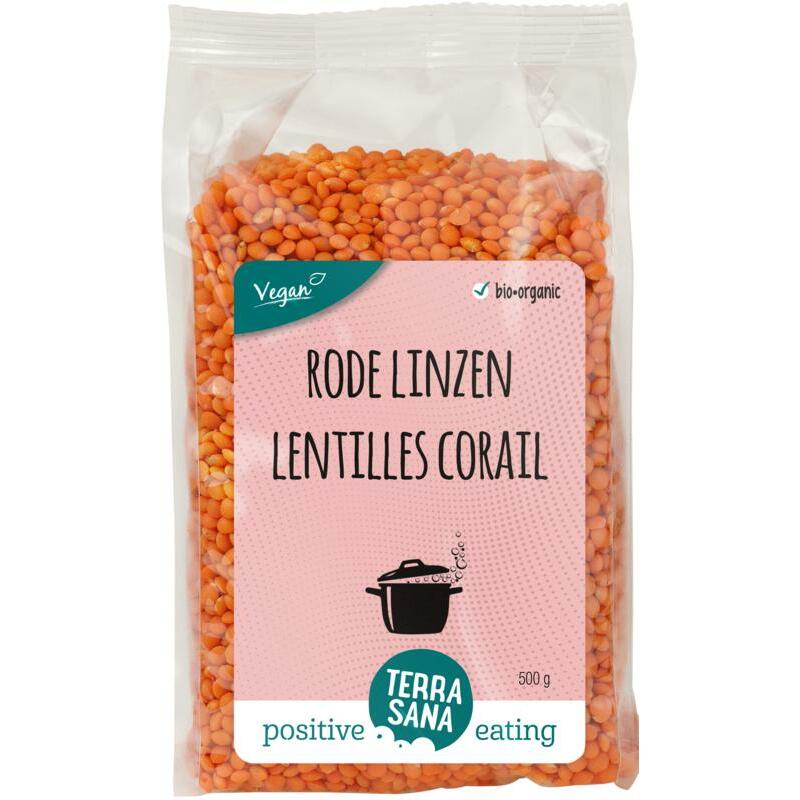 Terrasana Linzen rood bio 500g