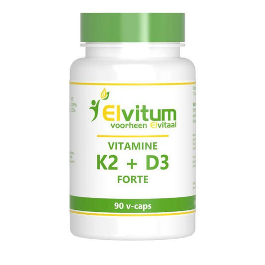Elvitaal/elvitum Vitamine K2 + D3 forte 90vc