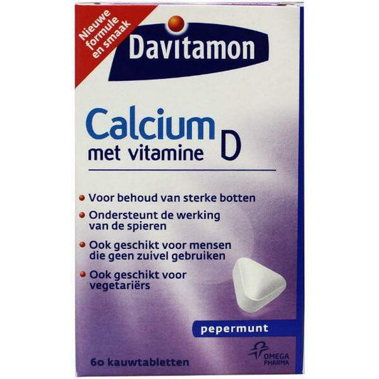 Davitamon Calcium & D3 mint 60kt