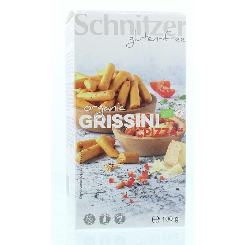Schnitzer Grissini pizza kaas bio 100g