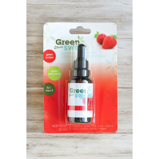 Green Sweet Stevia vloeibaar aardbei 30ml