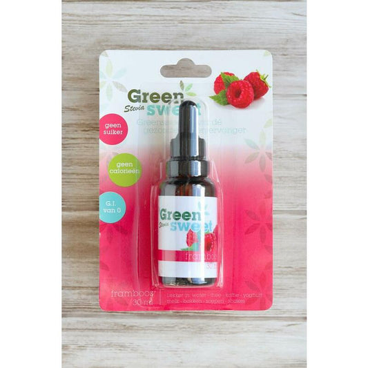Green Sweet Stevia vloeibaar framboos 30ml