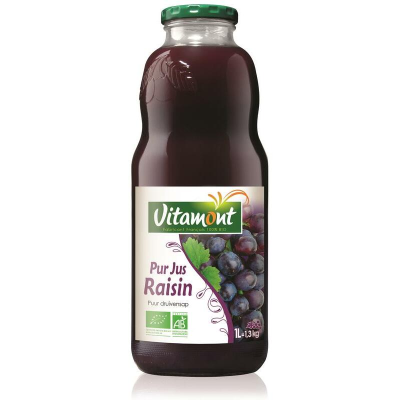 Vitamont Puur rode druivensap bio 1000ml