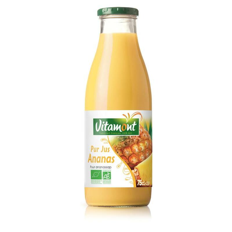 Vitamont Puur ananassap bio 750ml