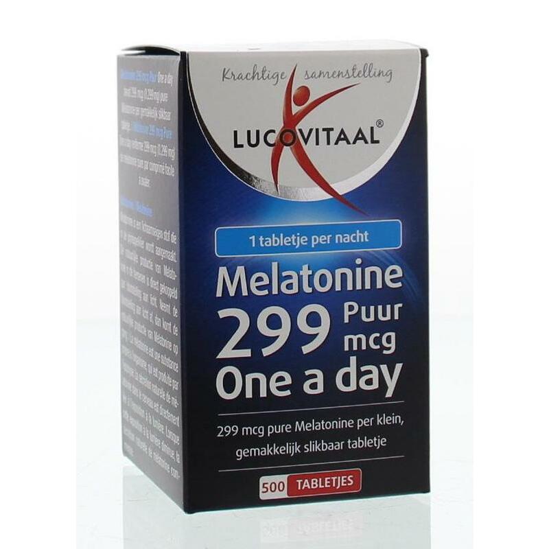 Lucovitaal Melatonine puur 0.299 mg 500tb