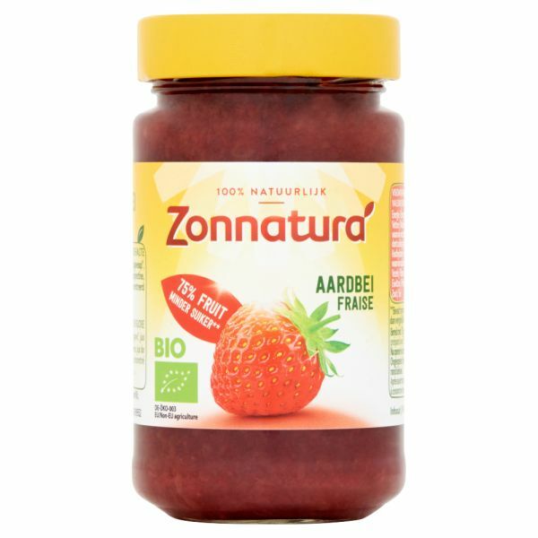 Zonnatura Fruitspread aardbei 75% bio 250g