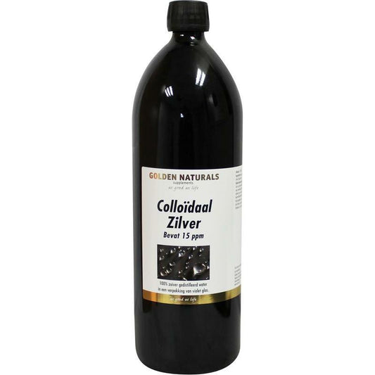 Golden Naturals Colloidaal zilver 15PPM 1000ml